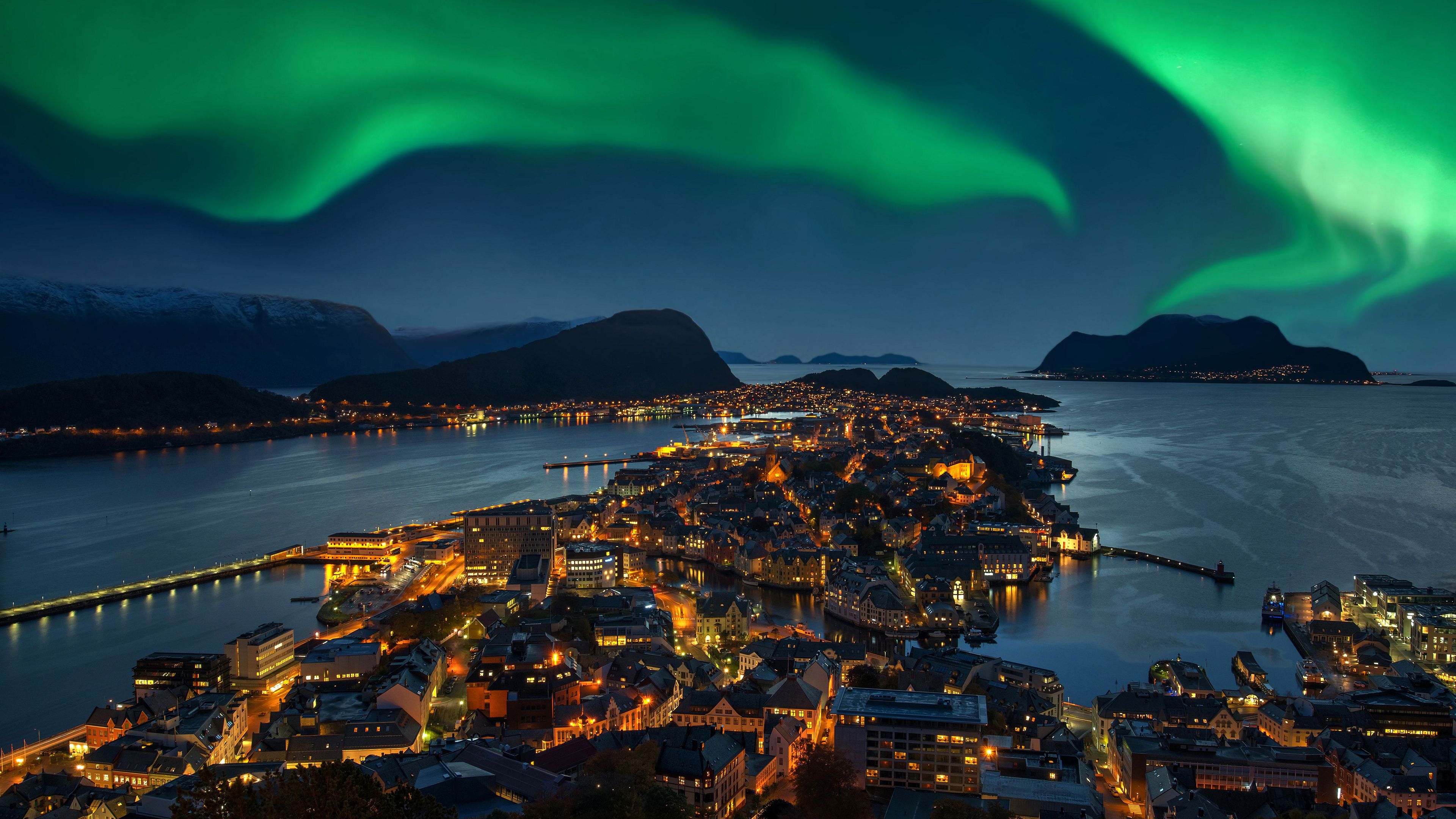 Northern Lights Wallpaper 4K Aurora Borealis Norway 4833