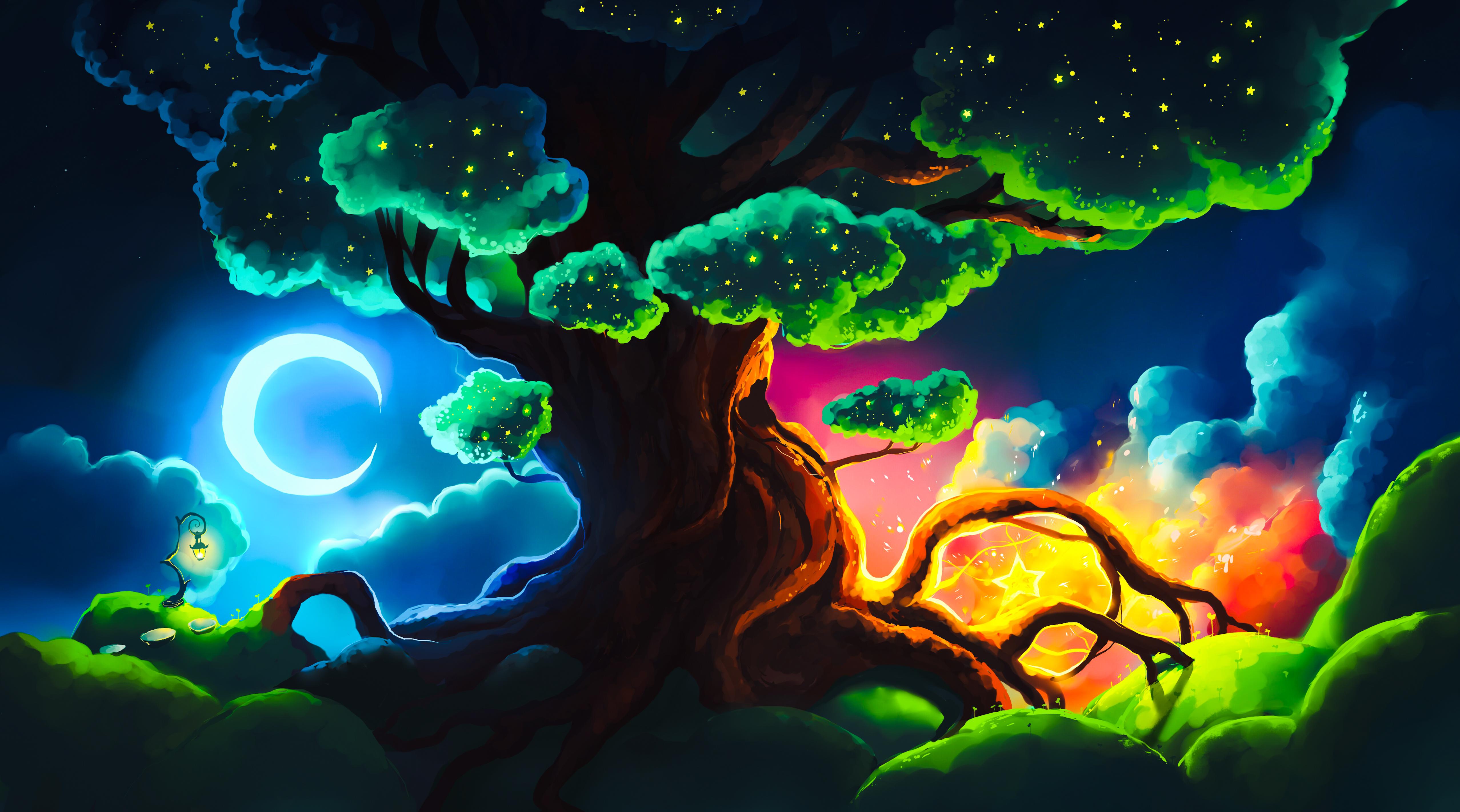 MAGICAL TREE 4K wallpaper