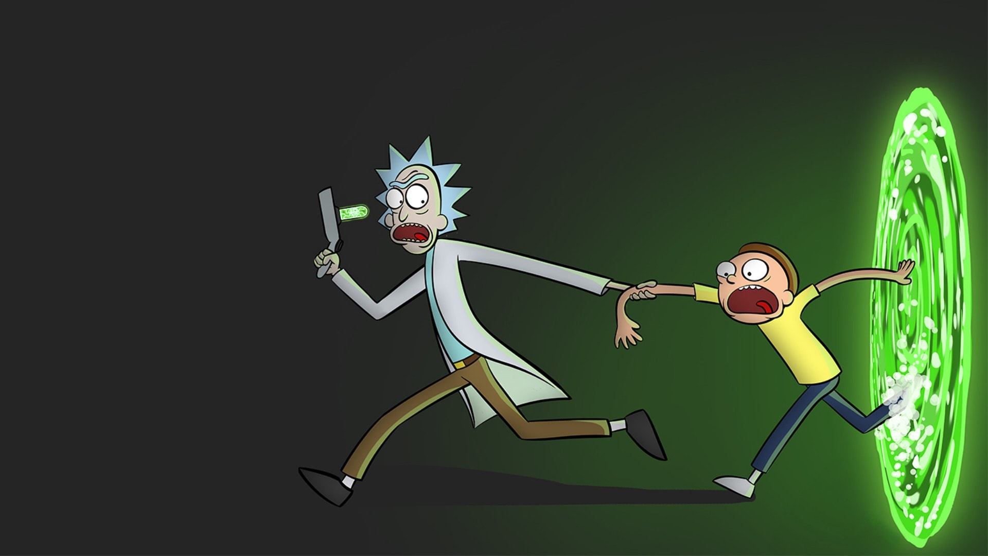 Rick and Morty portal TV show HD wallpaper