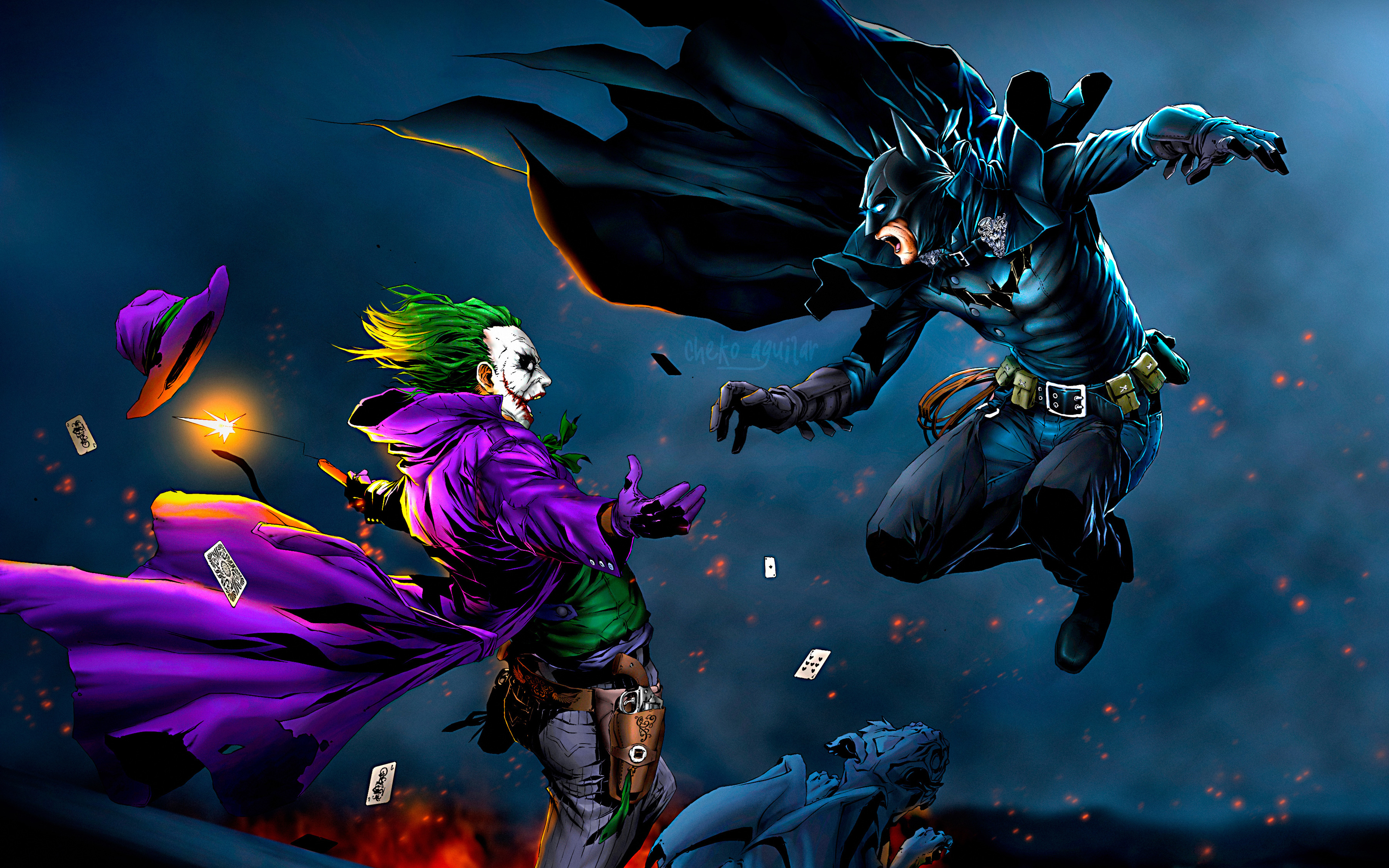 Batman Vs Joker 4K wallpaper