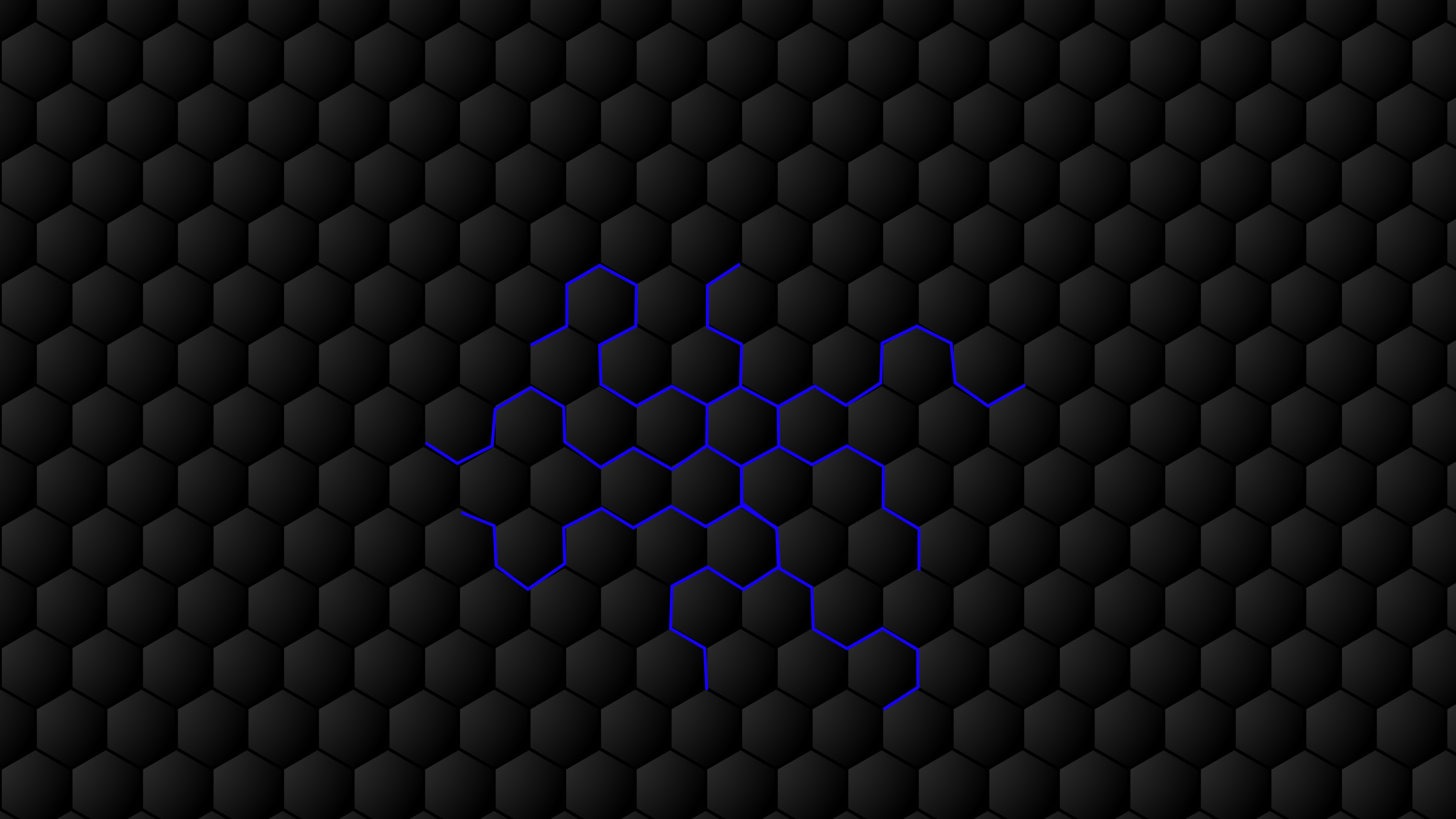 Hexagons 4K wallpaper
