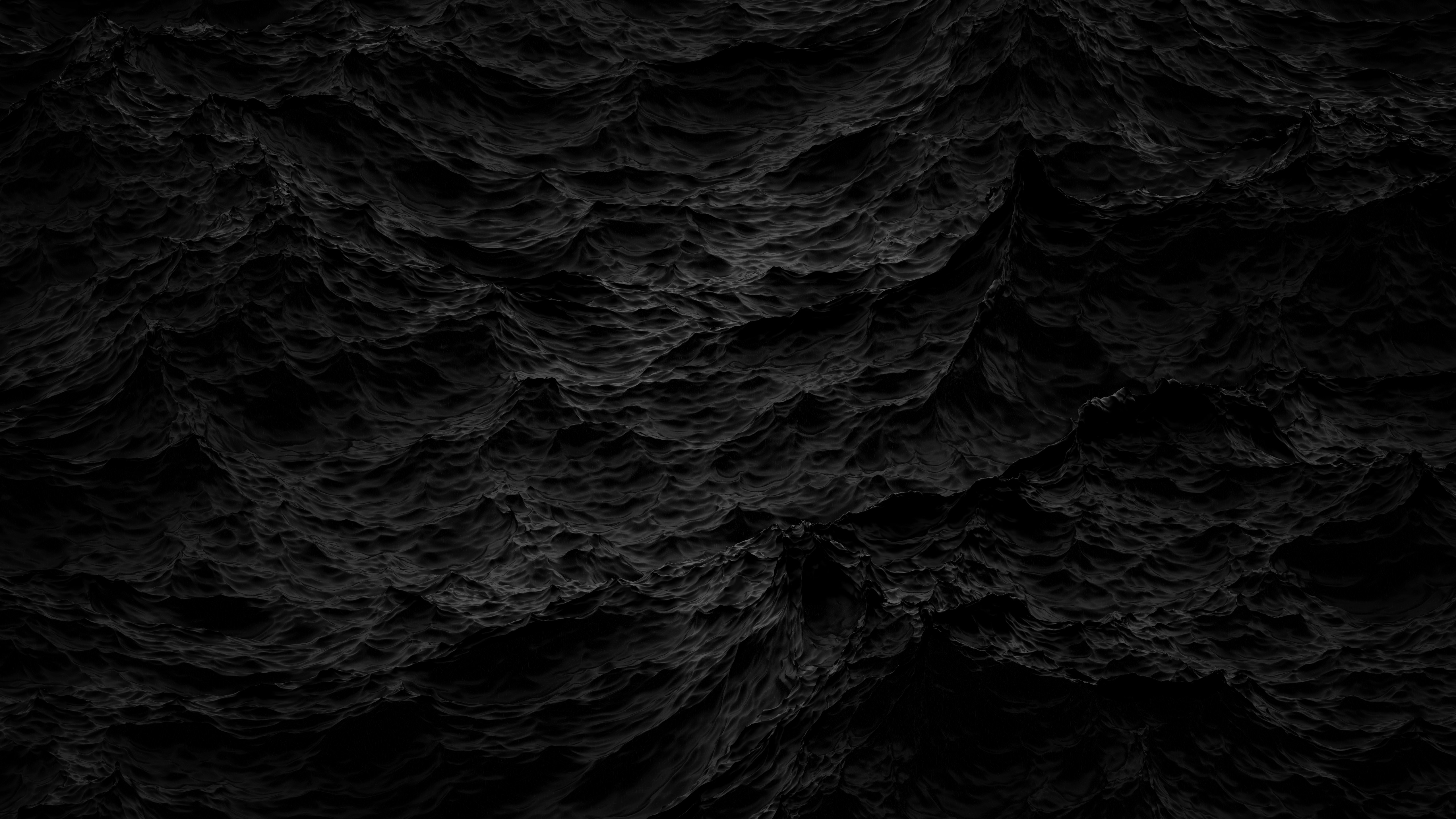 Black Ocean 4K wallpaper