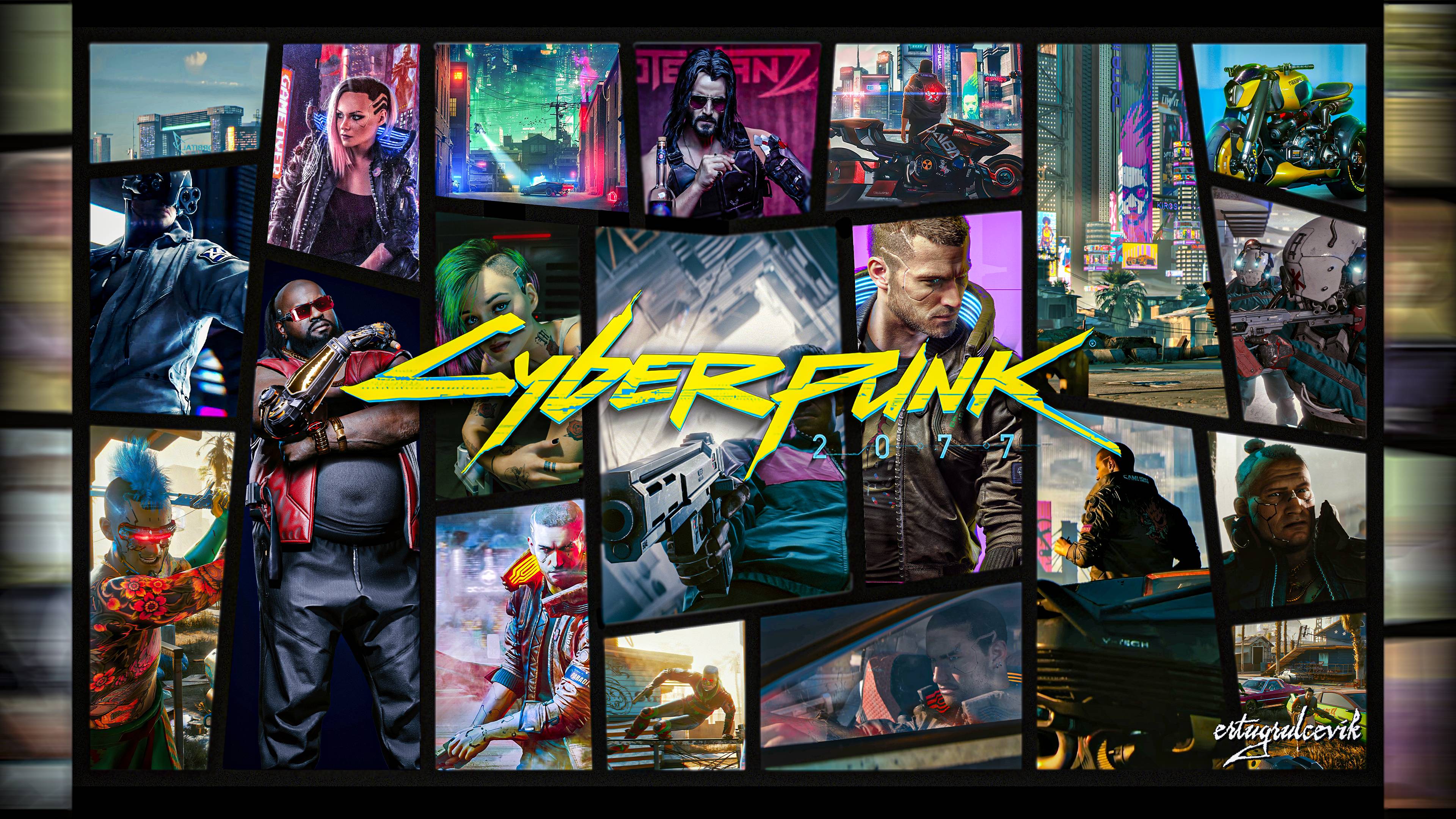 Cyberpunk Meets GTA V 4K wallpaper