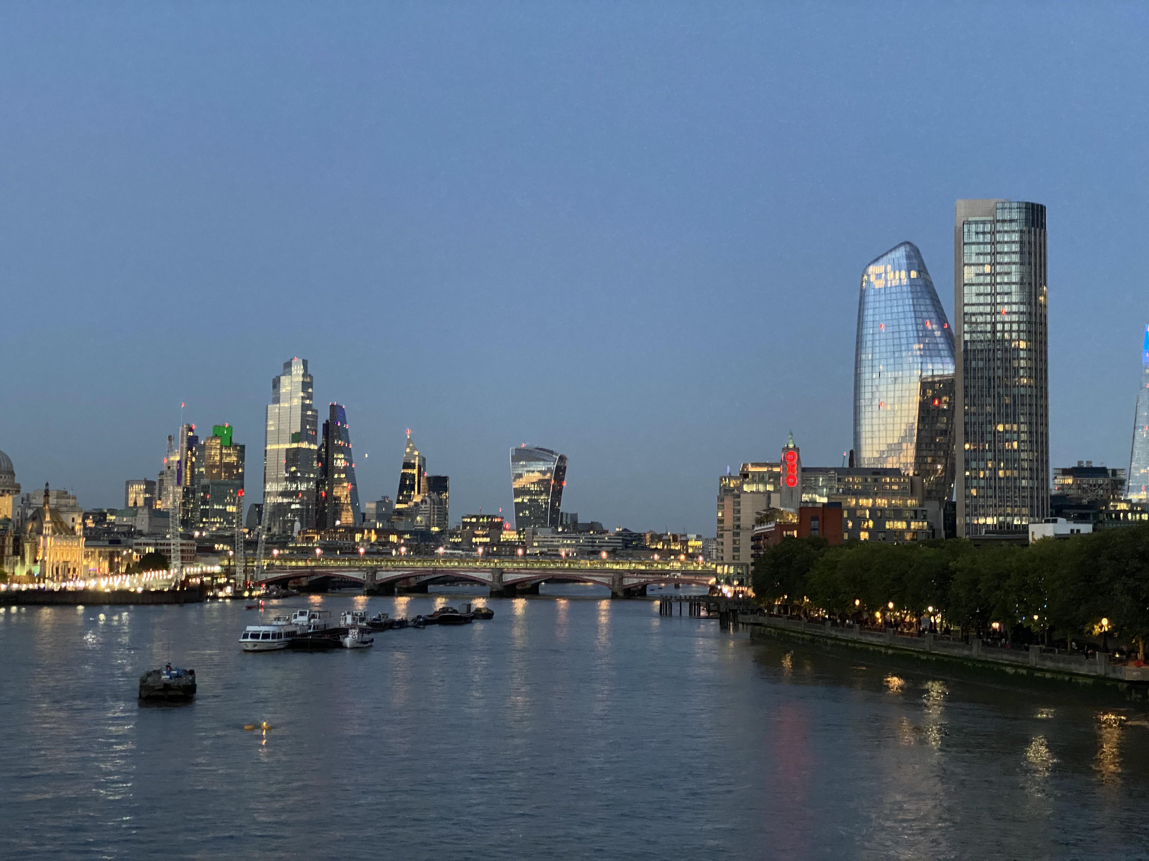 London View From Waterloo Bridge 4K wallpaper