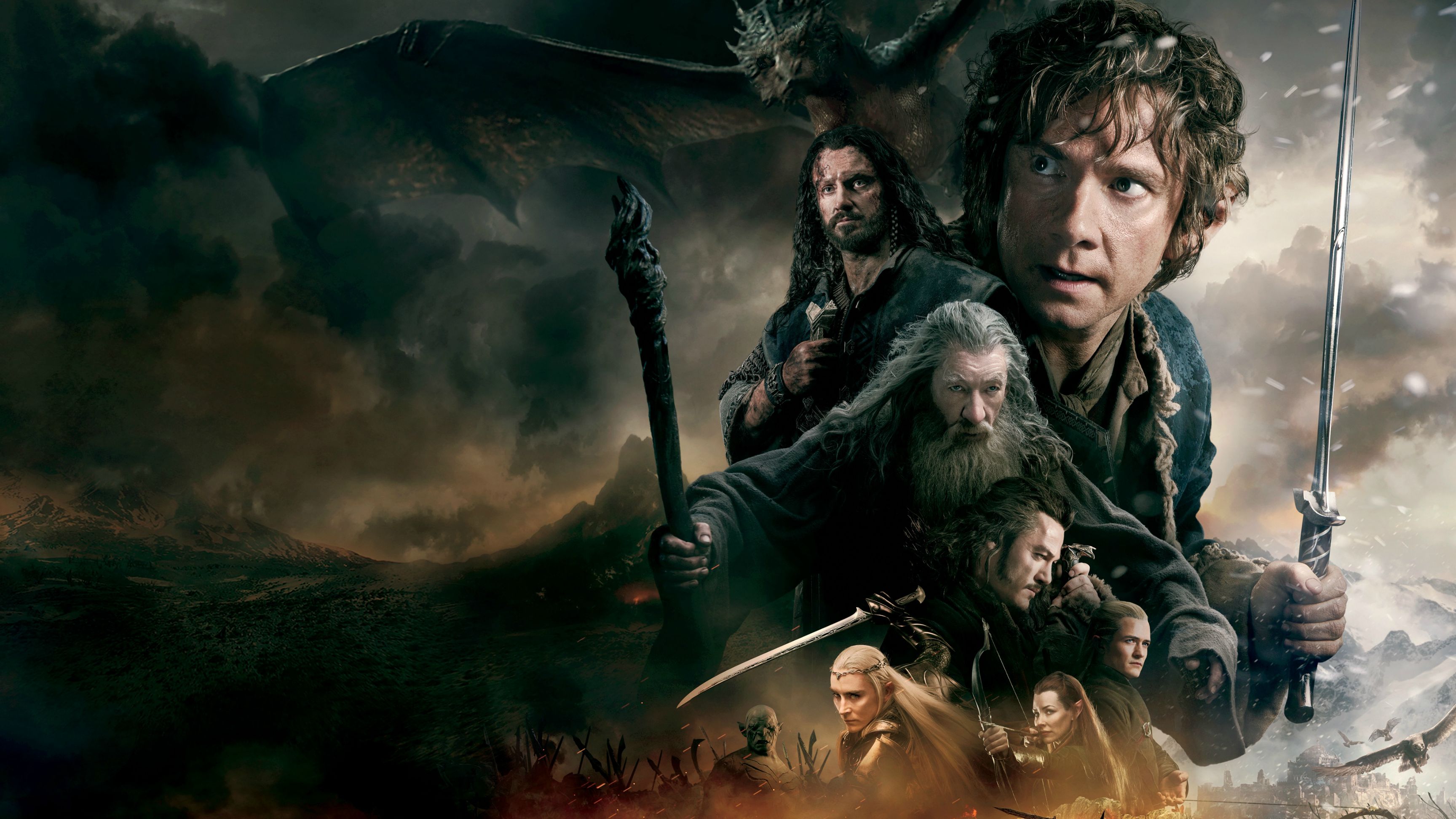 Movie The Hobbit The Desolation of Smaug 4k Ultra HD Wallpaper