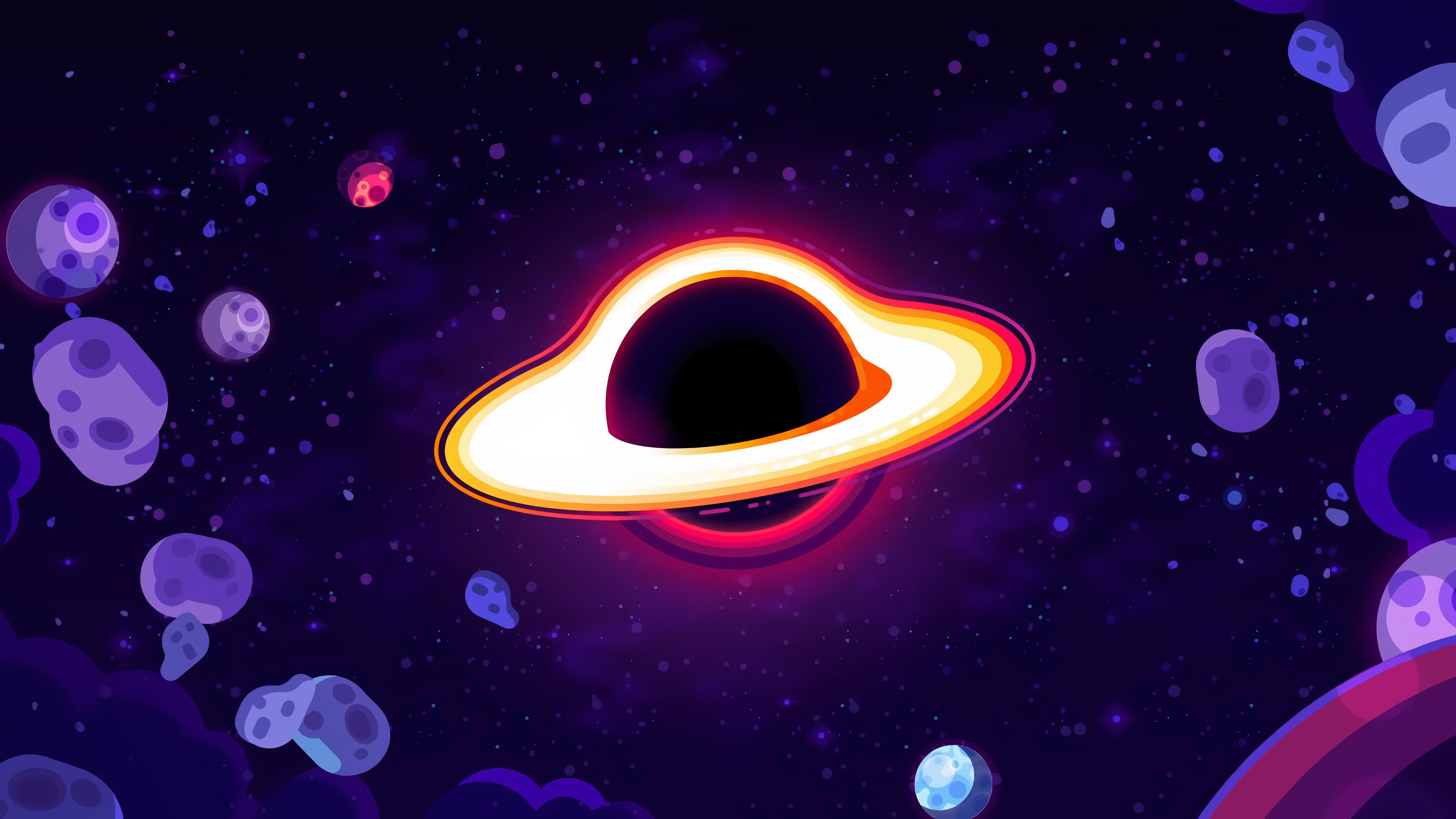 Black Hole 4K wallpaper