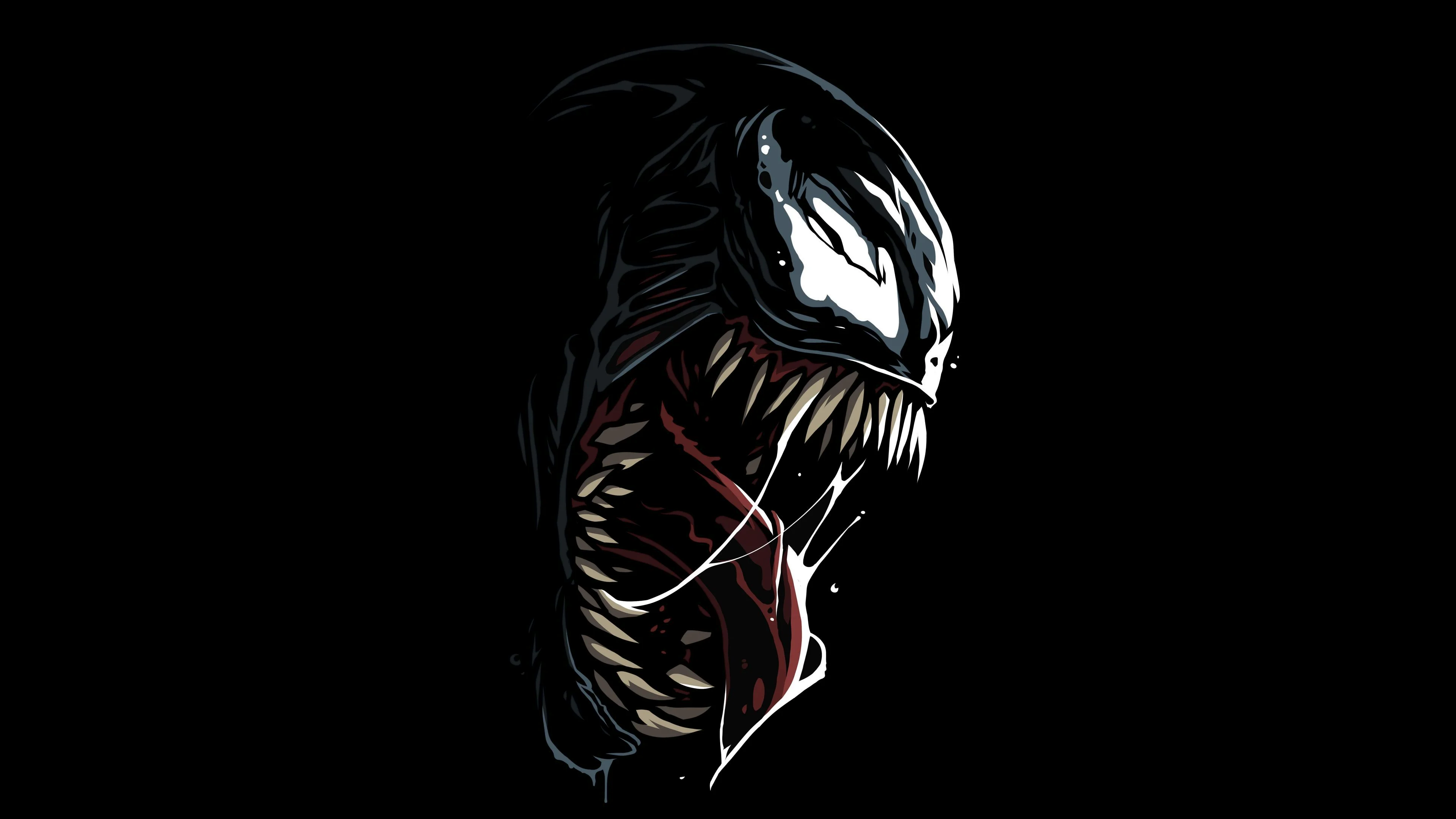 That Venom but Actually Black 4K wallpaper