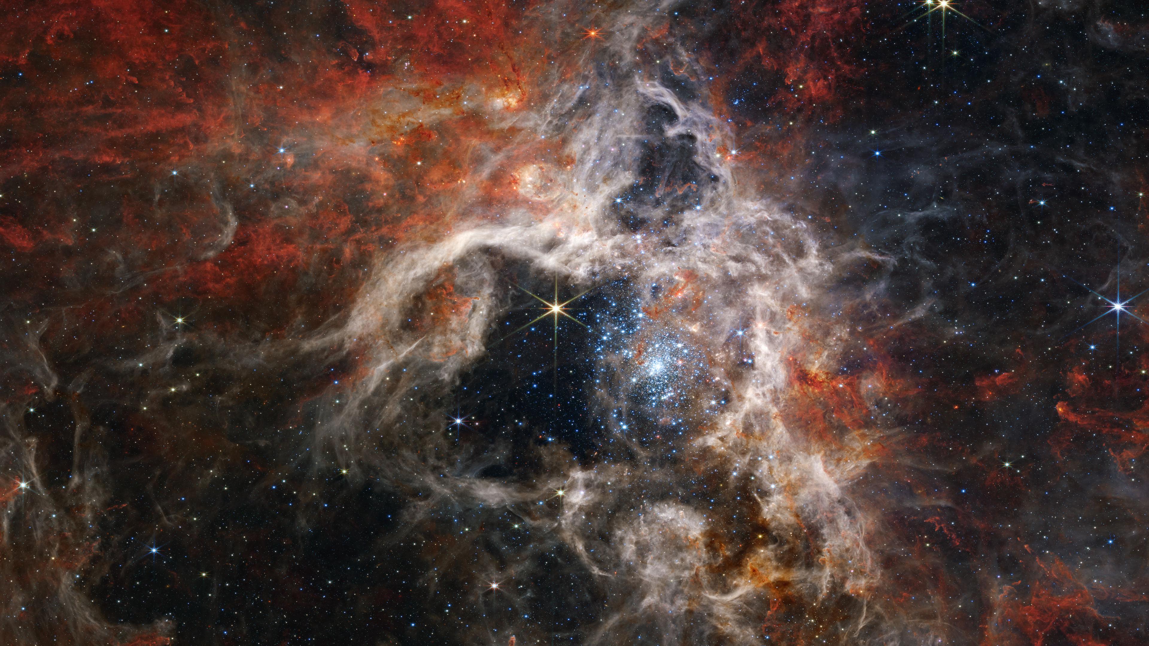 James Webb Telescope - Tarantula Nebula 4K wallpaper