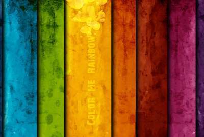 Abstract Multicolor Vintage Textures Rainbows Desktop