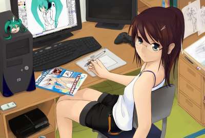 Anime Girl Glasses 5299