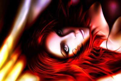 Anime Girl Red Hair 9685