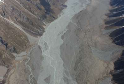Rivers Near Franz Josef Glacier in South Island of New Zealand