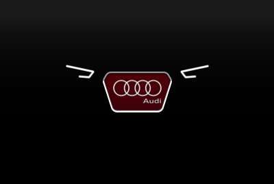 Audi Logo With Headlights