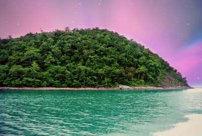 Awesome Green Island With Cool Sky