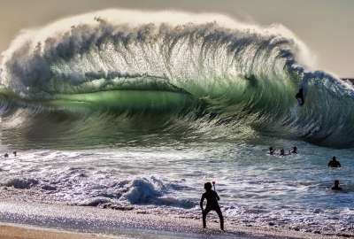 Backwash Wave at Seal Beach, CA