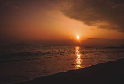 Beach Shore During Sunset