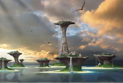 Beautiful Scene of Fantasy Island
