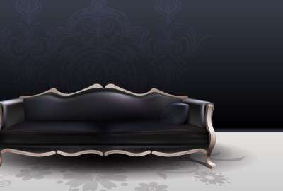 Black Classical Sofa