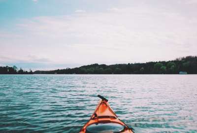 Blue Kayaking Kayaks Lakes Orange Water White
