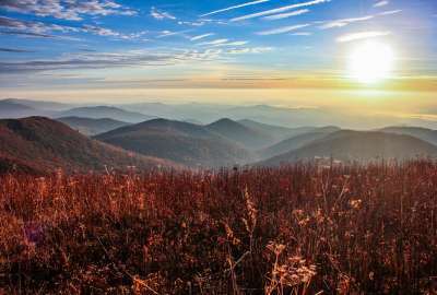 Blue Ridge Mountain Sunrise - Taken at Black Balsam Knob