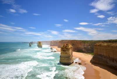 Blue Skies Over the Twelve Apostles in Victoria Australia