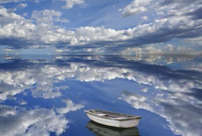 Boat In Clouds