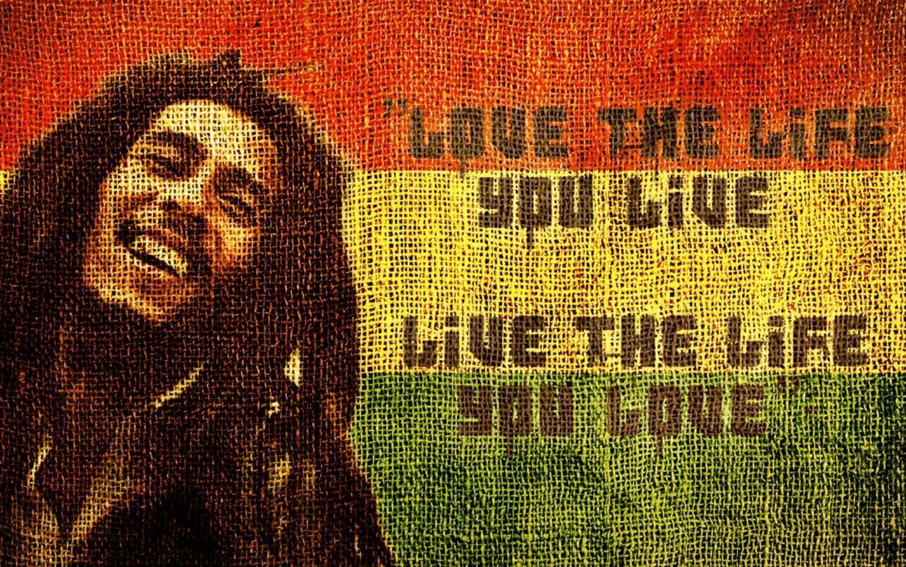 Bob Marley Love The Life You Live 7354 Facebook Cover