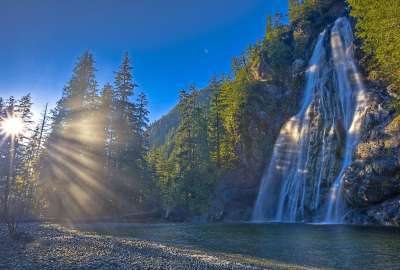 Canada Nature Waterfall River Forest Sun Ultra