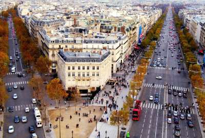 Champs Elysees Avenue in Paris