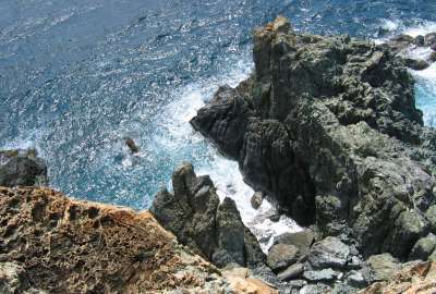 Cliff Landscape Over Sea