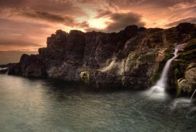 Cliff Waterfall 15849