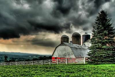 Clouds Over the Barn