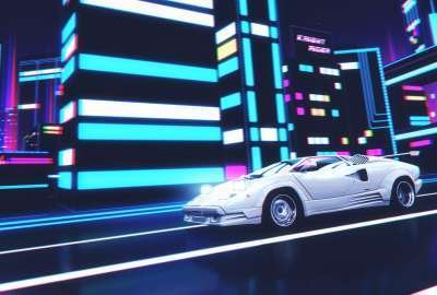 Countach in the Neon City