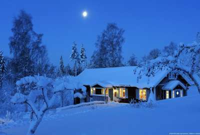 Country House in Winter