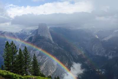 Double Rainbow in Yosemite National Park