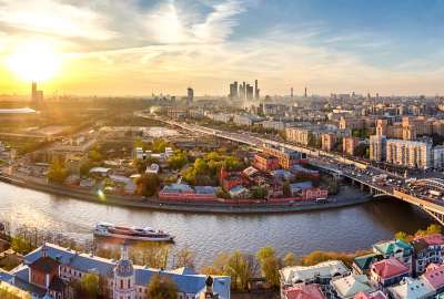 Downtown Moscow Russia Panorama