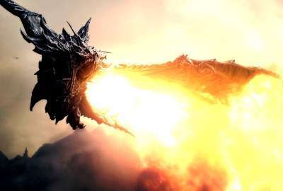 Dragons Fantasy Art the Elder Scrolls V Skyrim