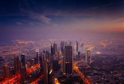 Dubai UAE at Sunrise