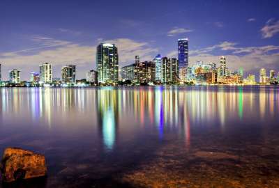Evening Miami Cityscape Seaside