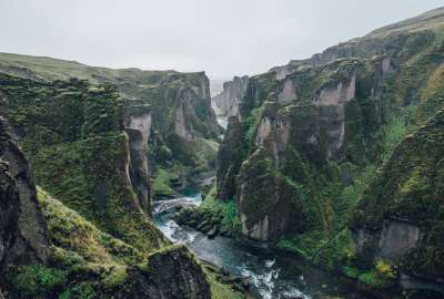Fjaðrárgljúfur a Canyon in South East Iceland