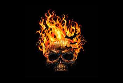 Flaming Skull Tattoos