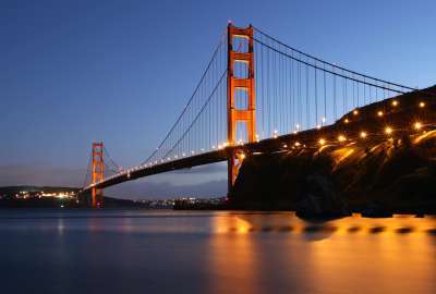 Golden Gate Bridge at Night 16298