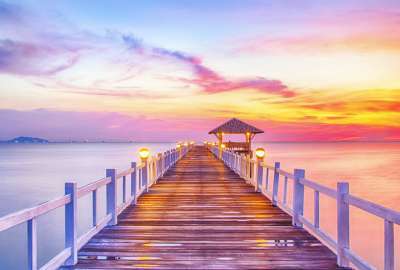 Gorgeous Sunset on Pier
