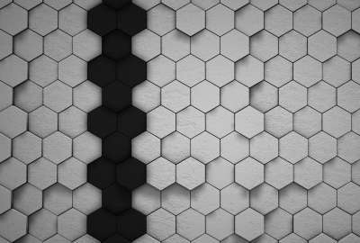 Gray Honeycomb Pattern