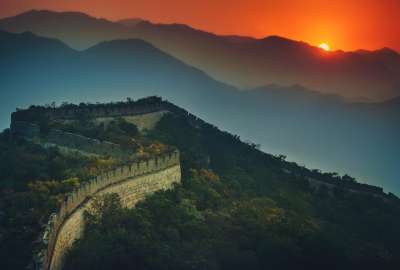 Great Wall of China Sunset