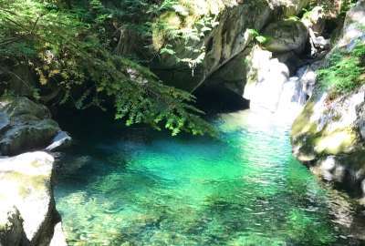 Green Fairy Pools at Deception Falls Washington