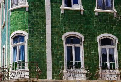 Green Tiles in the Sun Lagos Portugal