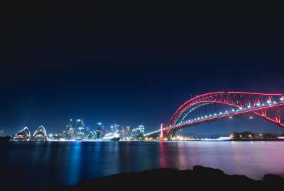 Habour Bridge and Sydney Opera House by Night