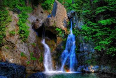HDR Mountain Waterfall