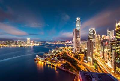 Hong Kong Harbour Night Lights